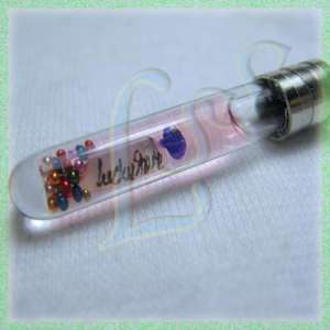 Personalized Name on Grain of Rice Jewelry Vial Charm  