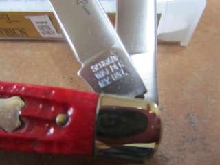 Schrade Walden USA Trapper Knife Red Bone SCW1194R NIB  