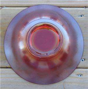 EAPG WIDE PANEL RED STRETCH GLASS OCCASSIONAL BOWL  