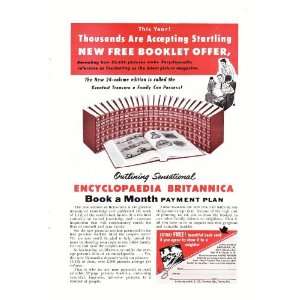  1954 Ad Encyclopedia Brittanica Original Vintage Print Ad 