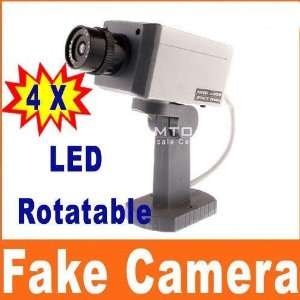  4pcs fake dome rotatable led cctv security camera Camera 