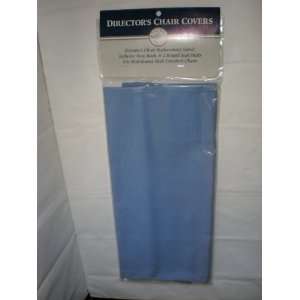  Blue Directors Chair Covers Seat, Back and 2 Round Seat 