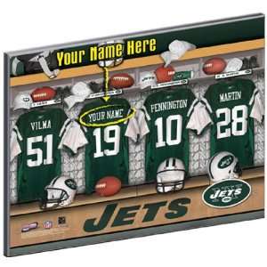  New York Jets Customized Locker Room 12x15 Laminated 