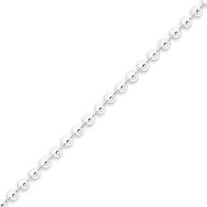   Silver 4mm Beaded Necklace   18 Inch West Coast Jewelry Jewelry
