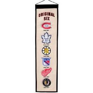  NHL Original Six Wool 8x32 Heritage Banner Sports 