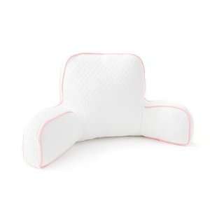  Pillow with Pink Trim in White