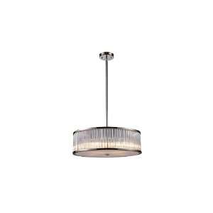 Westmore Lighting 5 Light Braxton Polished Nickel Eclectic Pendant 