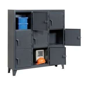  Strong Hold® Personnel Locker Multiple Tier 62x18x68 9 