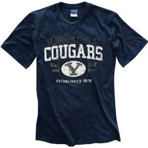  BYU Cougars Navy Router Heathered Tee