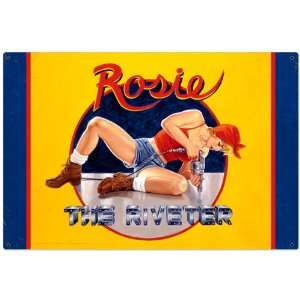  Rosie The Riveter Metal Sign