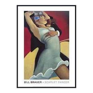   Dancer   Artist Bill Brauer  Poster Size 48 X 34