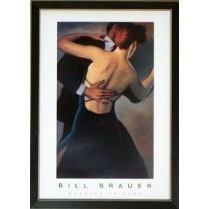   Framed Evening In Jade Bill Brauer Dancers Dancing Art