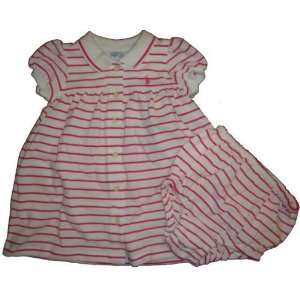  Ralph Lauren Infant Girls 2 Pc. Dress Set Size 9 Months 
