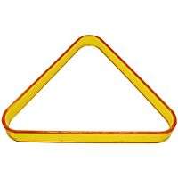 Colored Plastic Pool Table Ball Rack Triangle Yellow  