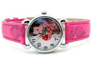 Brand New Snow White Princess Rose Leather Wrist Watch QT919  