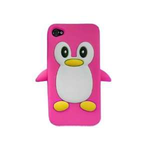  HHI Silicone Skin Case for iPhone 4 and 4S   Hot Pink 