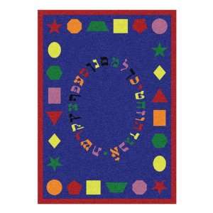   First Lessons Hebrew Rug Rectangle 10 9 W x 13 2 L