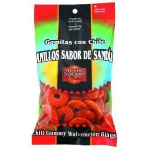 Mucho Sabor Hot & Spicy Gummy Watermelon Grocery & Gourmet Food