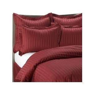  Damask Stripe Rust King Mini Comforter Set
