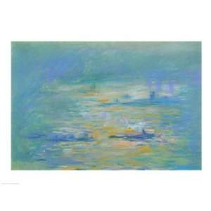  Tugboats on the River Thames   Poster by Claude Monet 