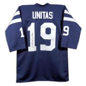  Johnny Unitas Indianapolis Colts Autographed Throwback 