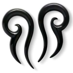  Pair of Black Water Buffalo Horn Hooks   BY10 8g Borneo 