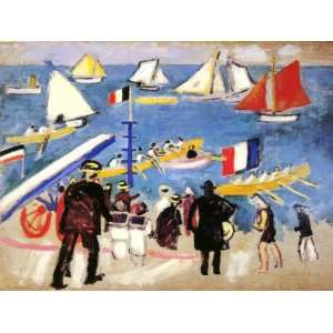   inch Raoul Dufy Abstract Canvas Art Repro Boat Racing
