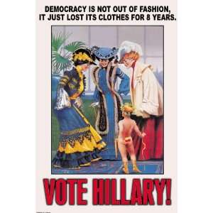  Democracy is not out of Fashion 12x18 Giclee on canvas 