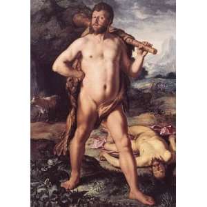   name Hercules and Cacus, By Goltzius Hendrick