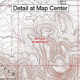   Topographic Quadrangle Map   Hermanas, New Mexico (Folded/Waterproof