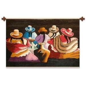  Wool tapestry, Mourners