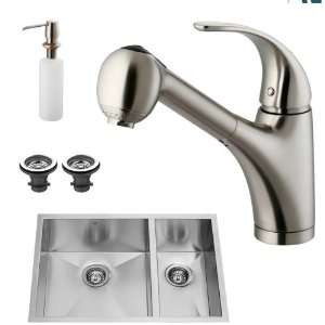 Vigo Industries VG15025 Undermount Faucet Dispenser Kitchen Sink 