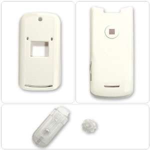  Cingular T Mobile GSM Motorola KRZR K1 Snap On Solid White 