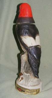 for your consideration is this red headed woodpecker whiskey decanter