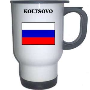  Russia   KOLTSOVO White Stainless Steel Mug Everything 