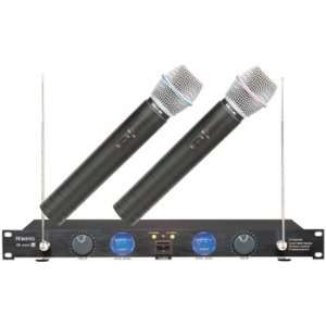  Hisonic Dual Channel Wireless Rechargeable Microphone 