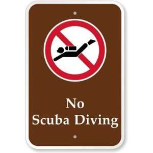  No Scuba Diving (with Graphic) High Intensity Grade Sign 
