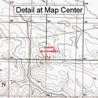   Quadrangle Map   Walcott, Iowa (Folded/Waterproof)