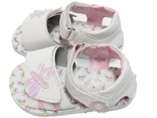 Girl KT Kids White Sandals Butterfly Pink trim NWOT Lightweight  