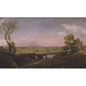   John Constable   24 x 14 inches   Dedham Vale Morni