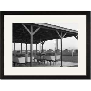   Matted Print 17x23, Laundry facilities at Westley camp