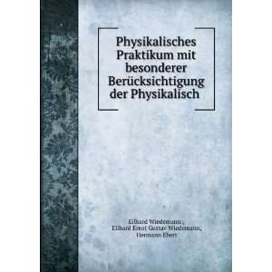  Ernst Gustav Wiedemann, Hermann Ebert Eilhard Wiedemann  Books