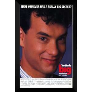 Big FRAMED 27x40 Movie Poster Tom Hanks 