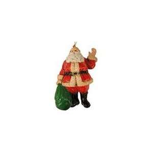  Jolly Waving Santa Claus Christmas Ornament