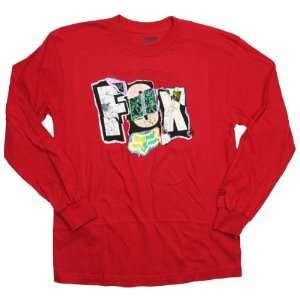  Fox Racing Boys Only Hobo L/S Tee Red S Automotive