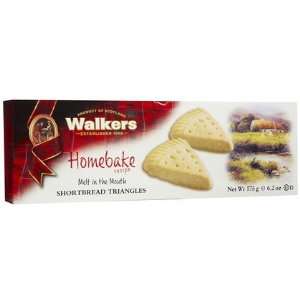  Walkers Homebake Triangles Shortbread 6.2 oz (Quantity of 
