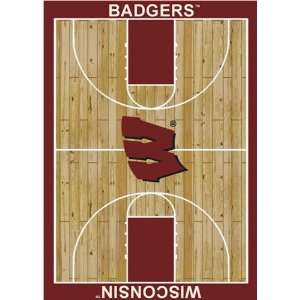 Wisconsin Badgers NCAA Homecourt Area Rug by Milliken 54x78 