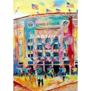 Yankee Stadium 1923   Oversize Giclee on Canvas   30H X 24W 