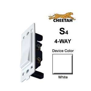  Leviton 6050 C0W 15A 120VAC Cheetah 4 Way Decora Switch 