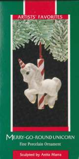 1989 Hallmark Merry Go Round Unicorn Ornament NIB  